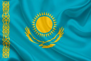 Flag Kazahstana 300x200