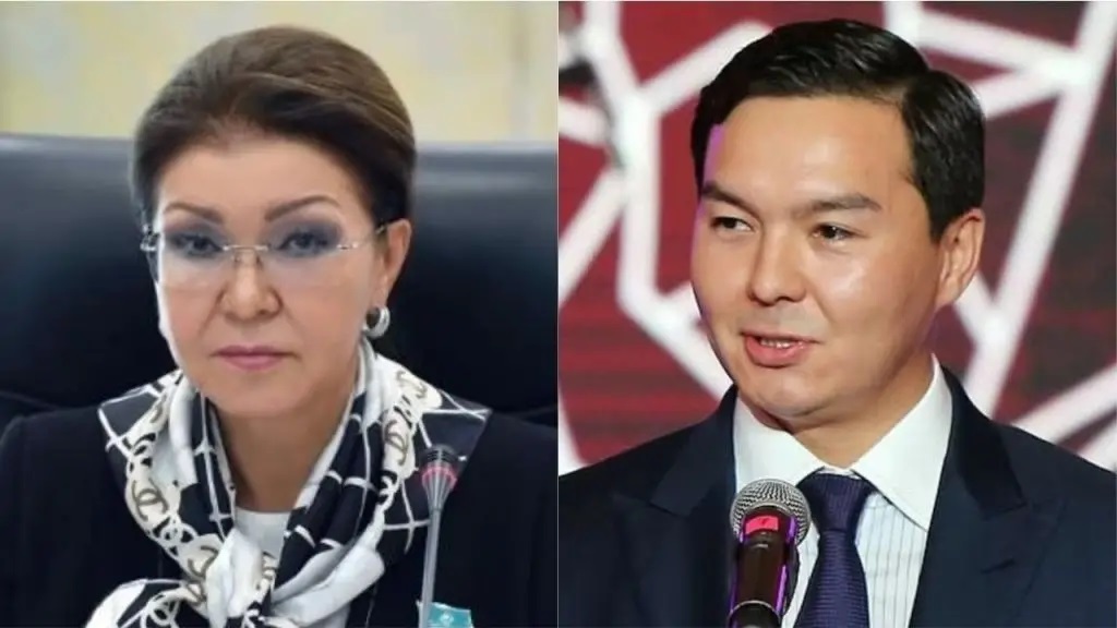 На снимке: старшая дочь экс-президента Казахстана Дарига Назарбаева и её сын Нурали Алиев.